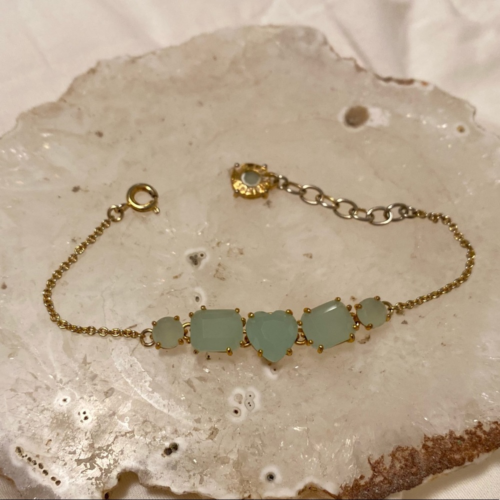 LA DIAMANTINE ACQUA AZZURA STONES THIN BRACELET